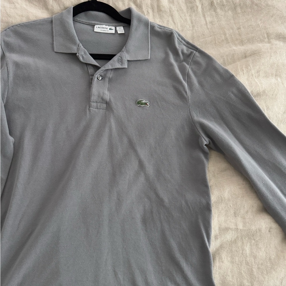 Lacoste Men's Gray Polo Shirt